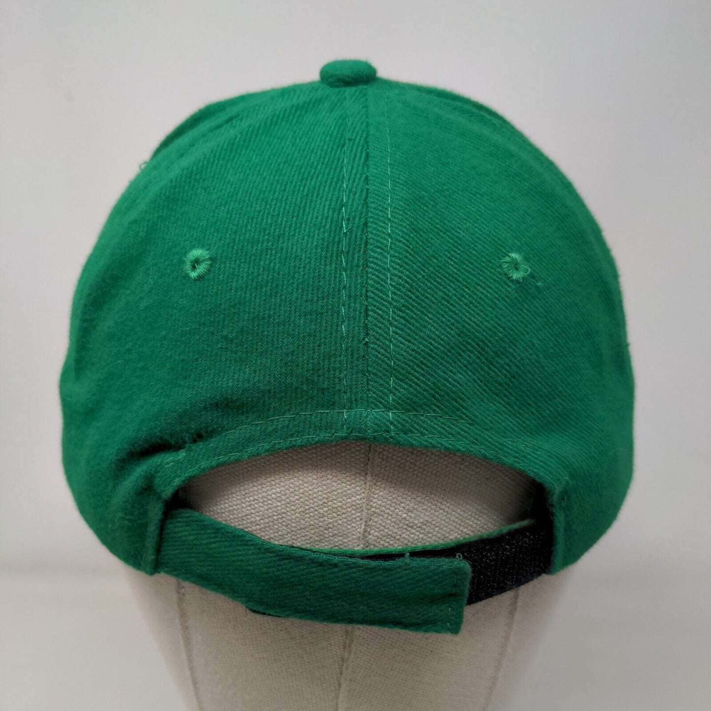 King's Academy Strapback Hat Green 58cm Adjustable Solid Vent Holes