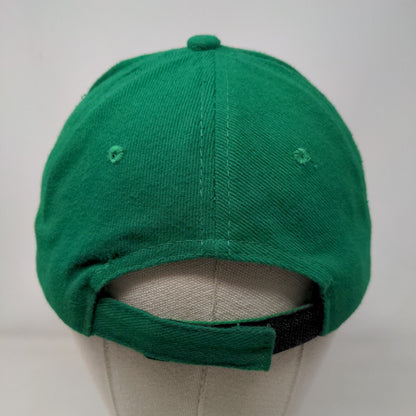 King's Academy Strapback Hat Green 58cm Adjustable Solid Vent Holes