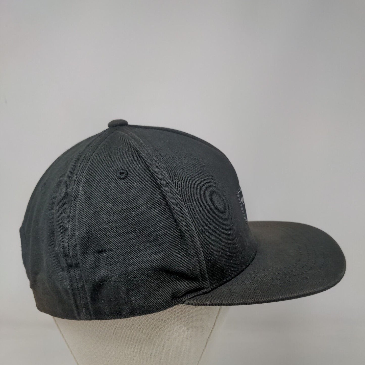 Billabong Patch Snapback Hat Black OSFA Adjustable Solid Vent Holes