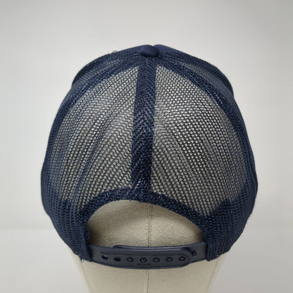 Alpha Xi Delta Snapback Mesh Back Rope Trucker Hat Blue One Size Otto