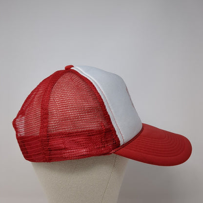 C.R. England Est. 1920 Snapback Trucker Hat Red OS Adjustable Mesh Back Rope