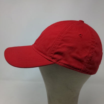 Tommy Hilfiger Men's Slideback Hat Red Size OS Embroidered Logo Cotton