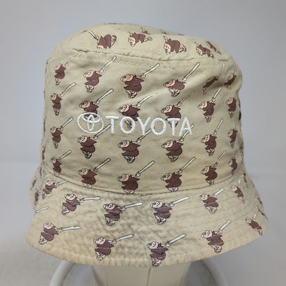 Toyota Bucket Hat Brown One Size Reversible San Diego Padres Logo Cotton Twill