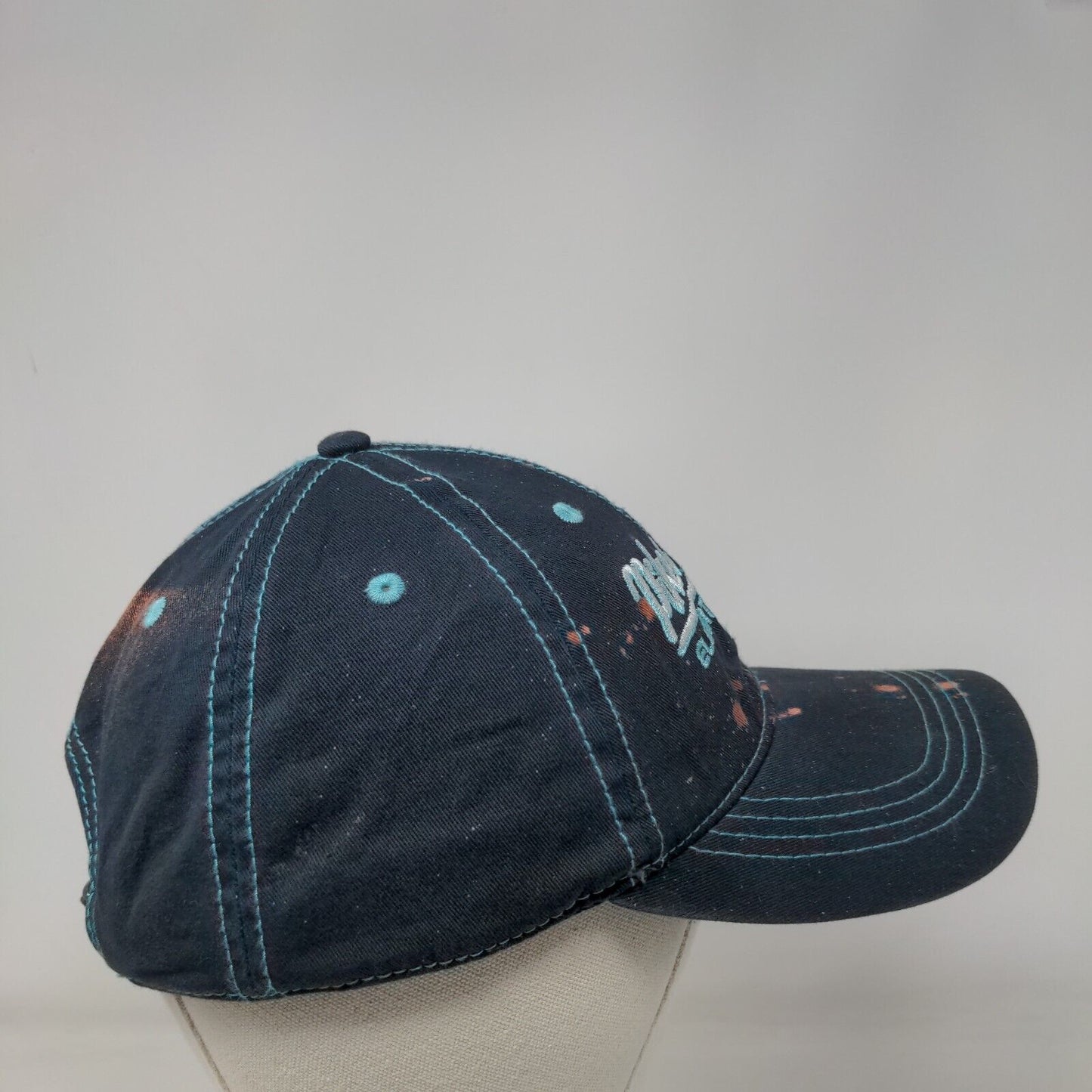 Pikes Peak Elevation 14,115 FT Slideback Hat Blue Embroidered 6 Panel