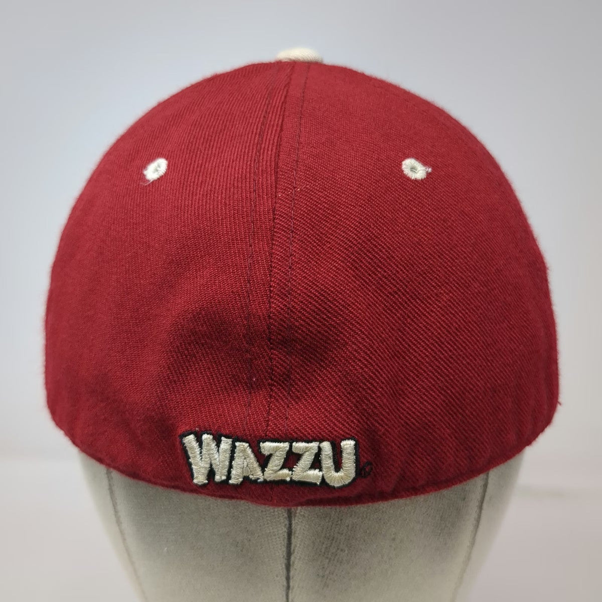 Washington State Cougars NCAA Zephyr Cap Red White Black 7 3/8 Fitted WSC Wazzu
