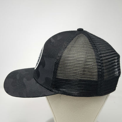NRA Trucker Hat Black One Size Camo Snapback Mesh Defending Liberty Logo Patch