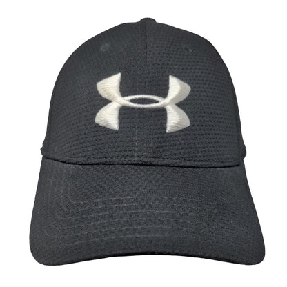 Under Armour Men's Fitted Hat Black Large/XL Embroidered Logo Mesh