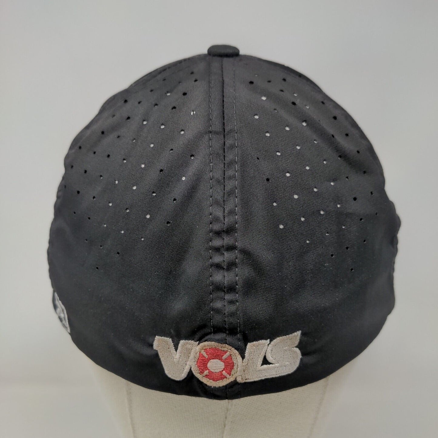 LW VOLS Fitted Hat Black Small-Medium Laser Cut 6 Panel Richardson
