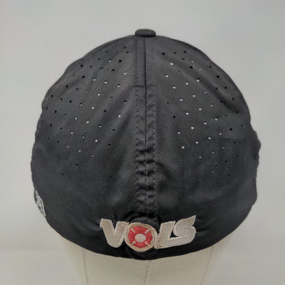 LW VOLS Fitted Hat Black Small-Medium Laser Cut 6 Panel Richardson