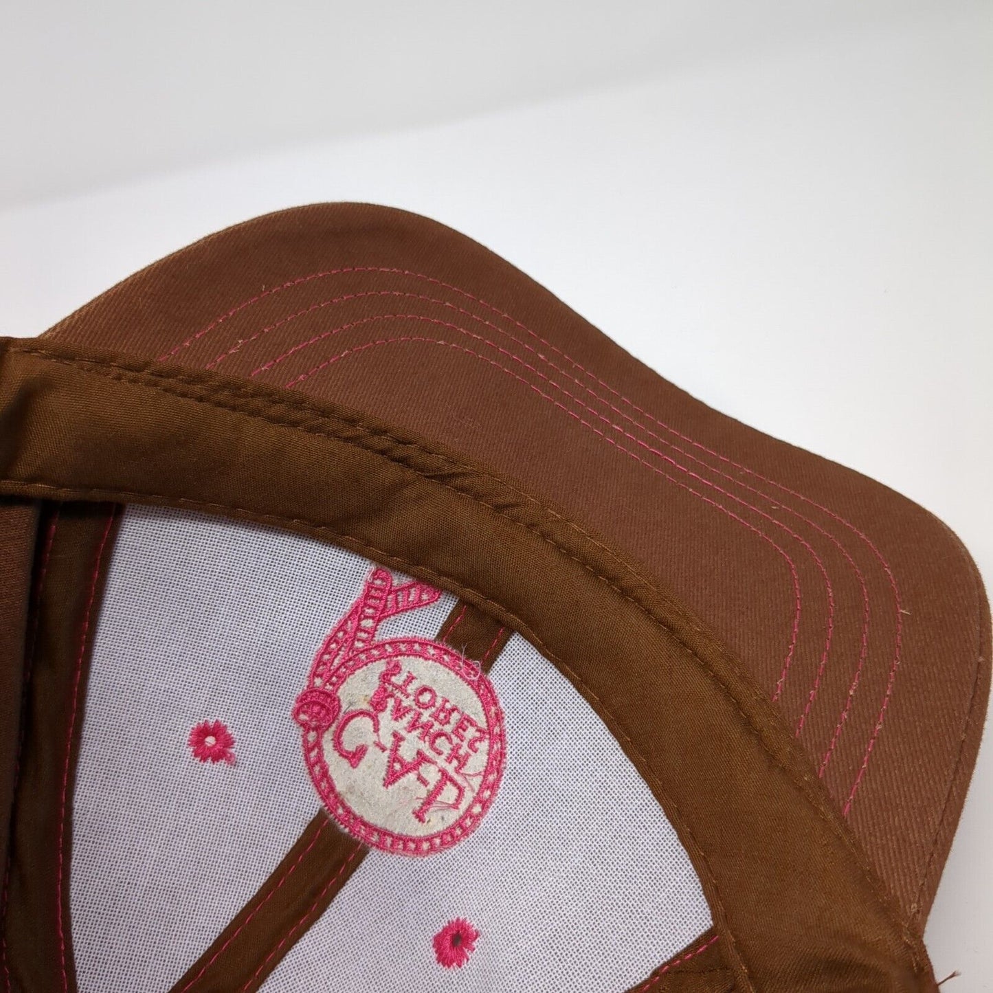 C-A-L Ranch Stores Strapback Hat Brown One Size Adjustable Embroidered 6 Panel