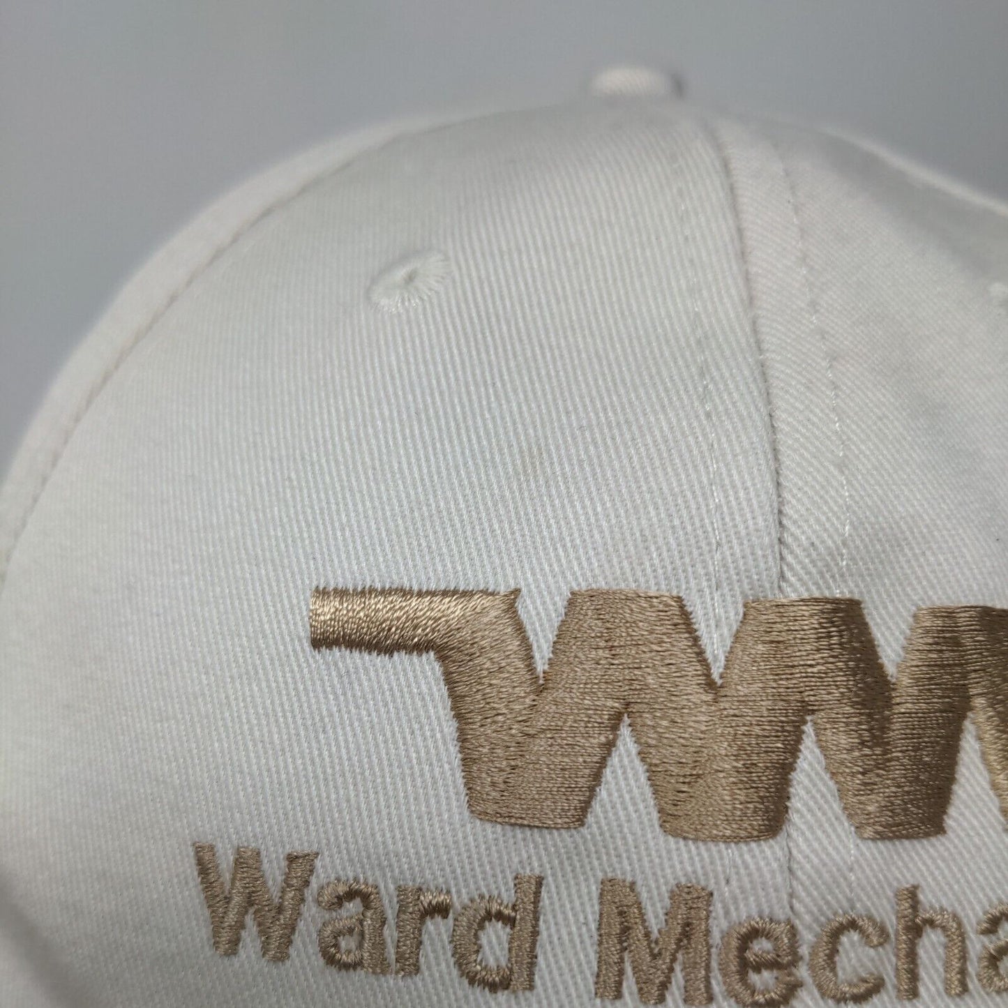 Ward Mechanical Strapback Hat Tan One Size Embroidered Adjustable