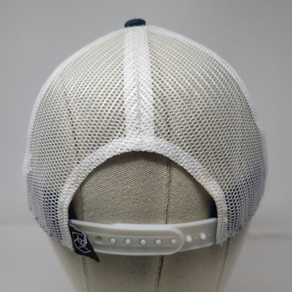 Ariat Trucker Hat Blue One Size Cactus Leopard Serape Mesh Back Snapback