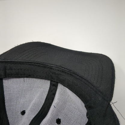 Unbranded Strapback Hat Solid Black One Size Adjustable 6 Panel Blank