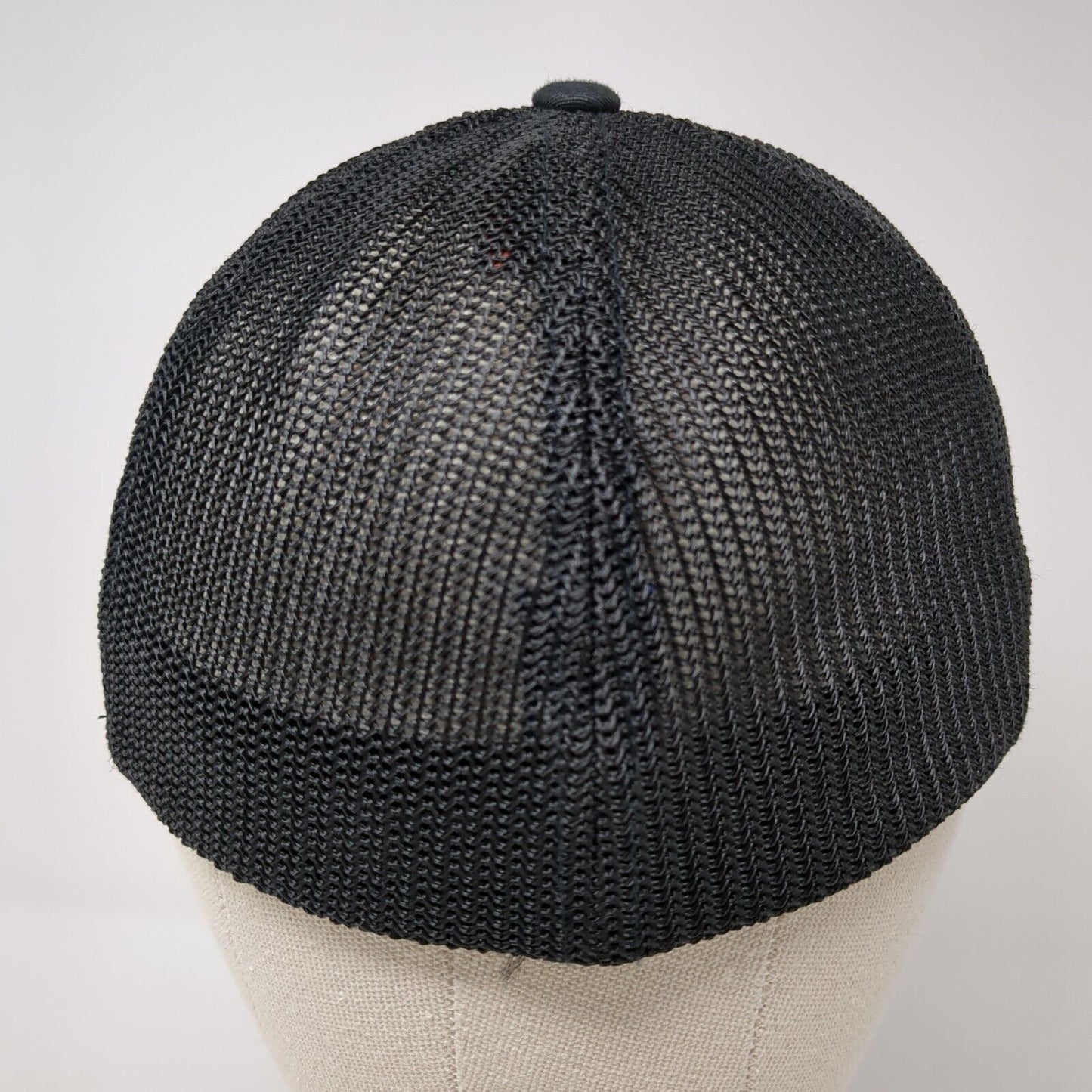 FCS Fitted Trucker Hat Black S/M Flexfit Embroidered Mesh Back Port Authority