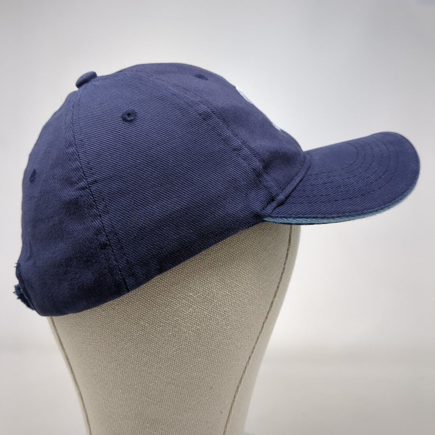 Hawaii Strapback Hat Blue OSFA Adjustable Embroidered Vented Holes Surfware
