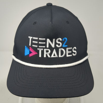 Outdoor Cap 5 Panel Black One Size Teens 2 Trades Rope Snapback Performance Hat