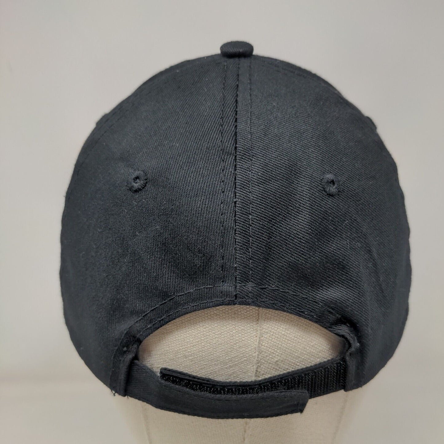 Titanium Solutions Strapback Hat Black One Size Embroidered 6 Panel