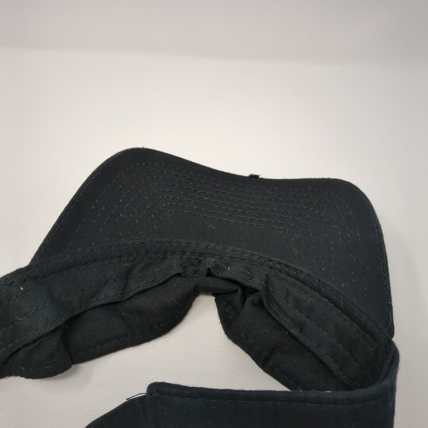 Outdoor Cap Slideback Sun Visor Hat Black One Size Adjustable Lightweight Blank