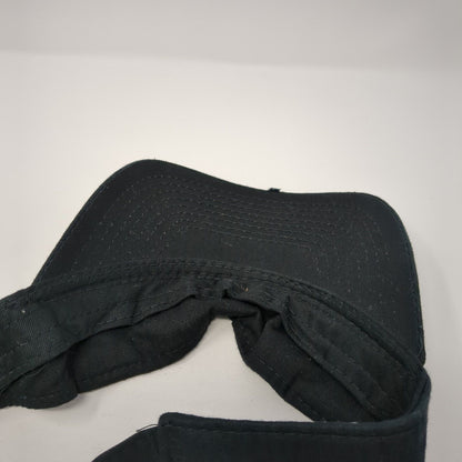 Outdoor Cap Slideback Sun Visor Hat Black One Size Adjustable Lightweight Blank
