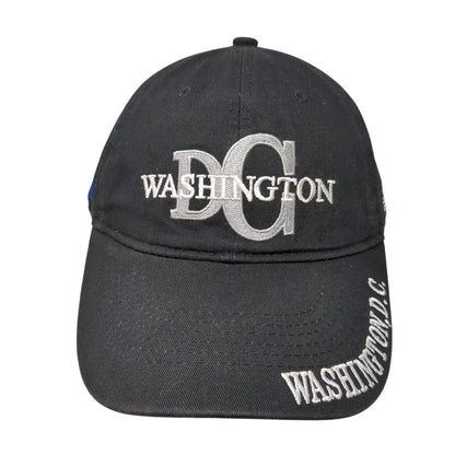 Washington, D.C. USA Flag Slideback Hat Black One Size Embroidered
