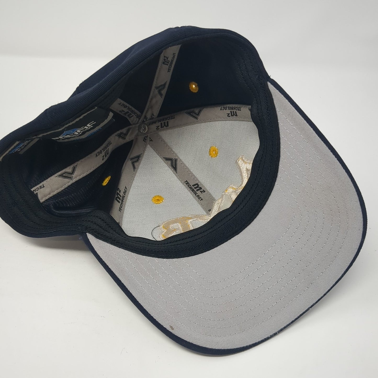 MYB Fitted Hat Blue 7 3/8 Embroidered Letters Pacific Headwear Outdoor