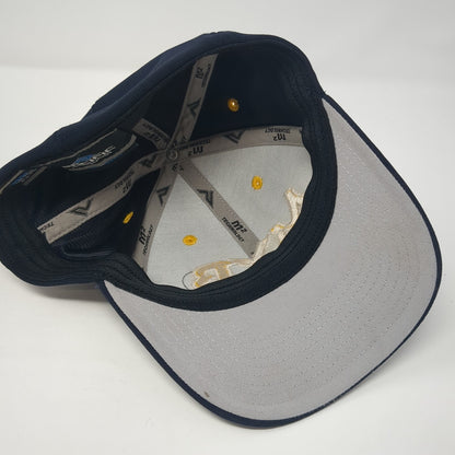 MYB Fitted Hat Blue 7 3/8 Embroidered Letters Pacific Headwear Outdoor