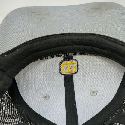 Hustler Trucker Hat Gray One Size Snapback Mesh Back Codys Power Mower Equipment