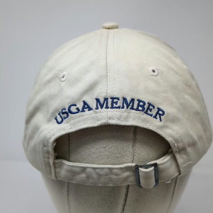 USGA Baseball Cap Beige OSFM 2006 US Open Winged Foot Member Golf Hat Strapback