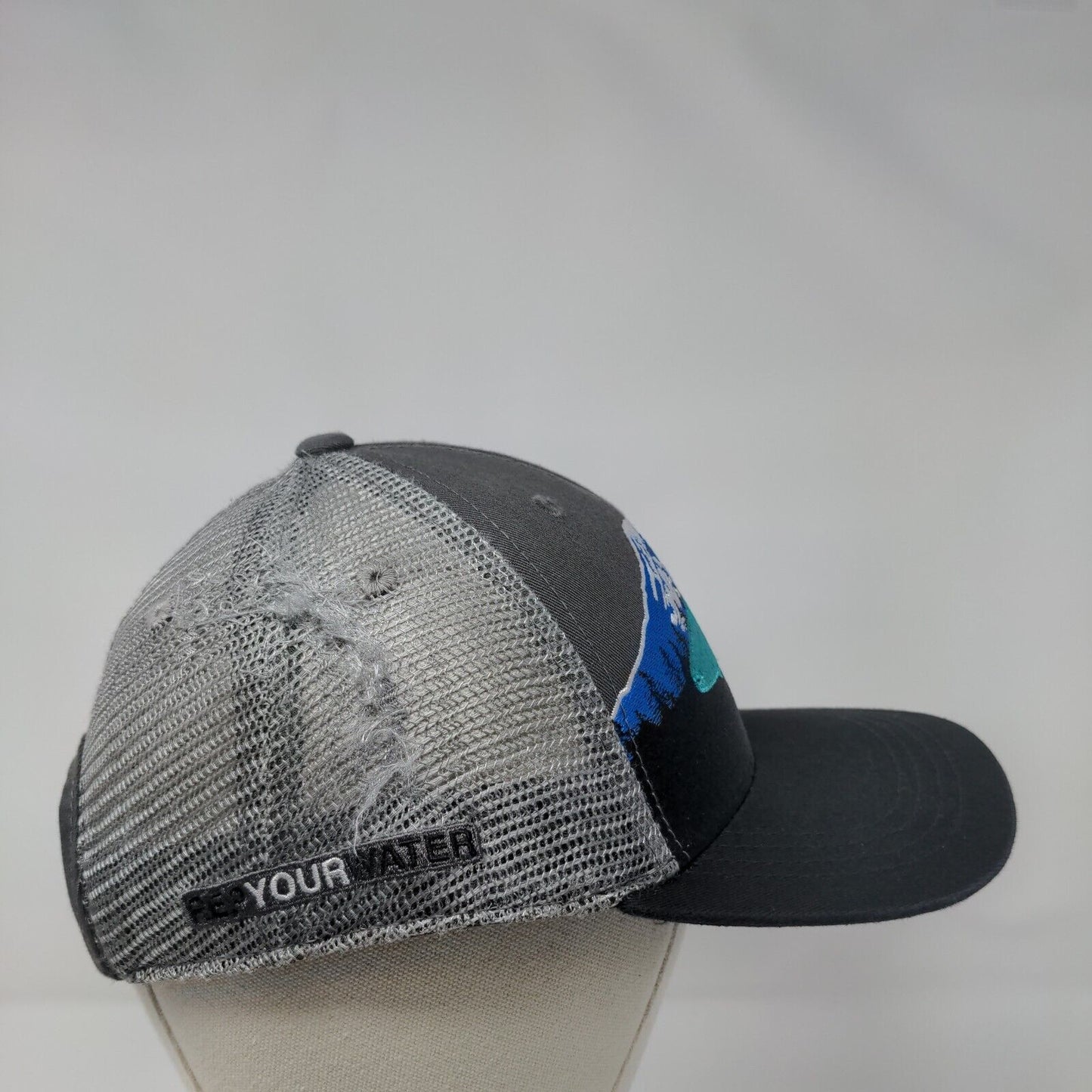 RepYourWater Mount Rainier Snapback Trucker Hat Multi One Size Mesh Back