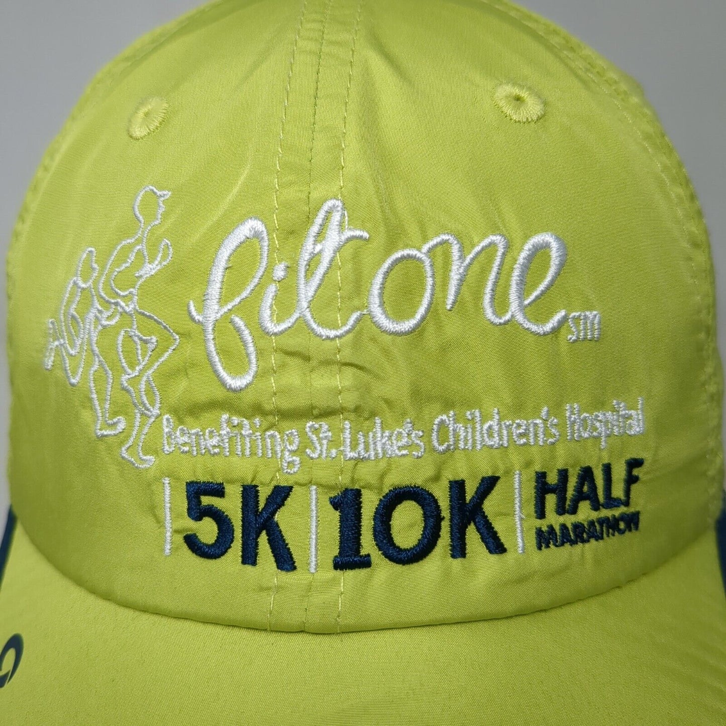 Fit One 5K 10K Half Marathon Starpback Hat St Lukes Running Cap Green OSFA