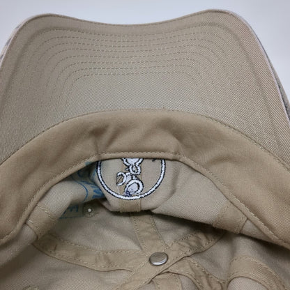 Browning Baseball Cap Beige One Size Buckmark Camo Patch Logo Strapback Hat