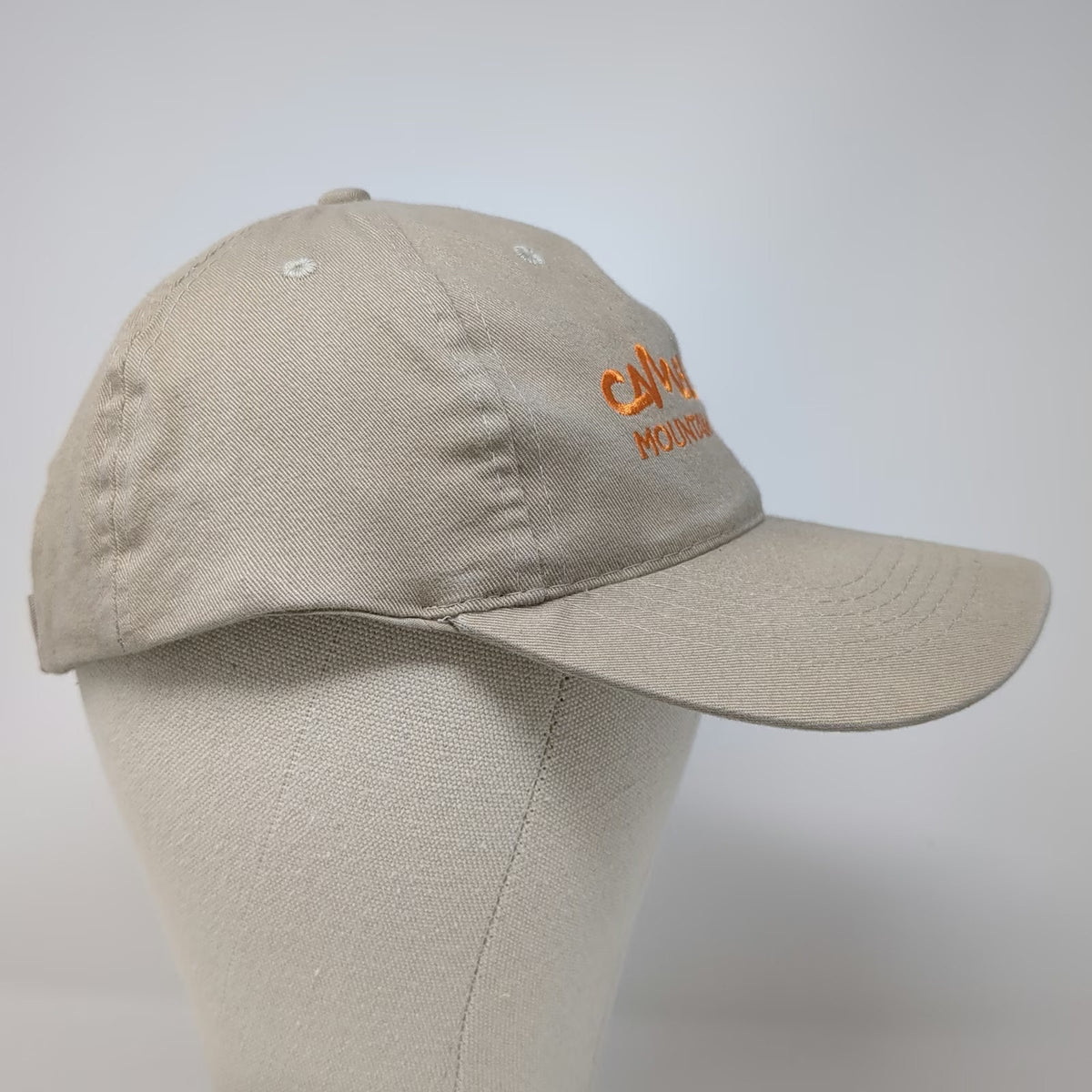 AMC Baseball Cap Beige One Size Camelbeach Mountain Waterpark Logo Poconos Hat