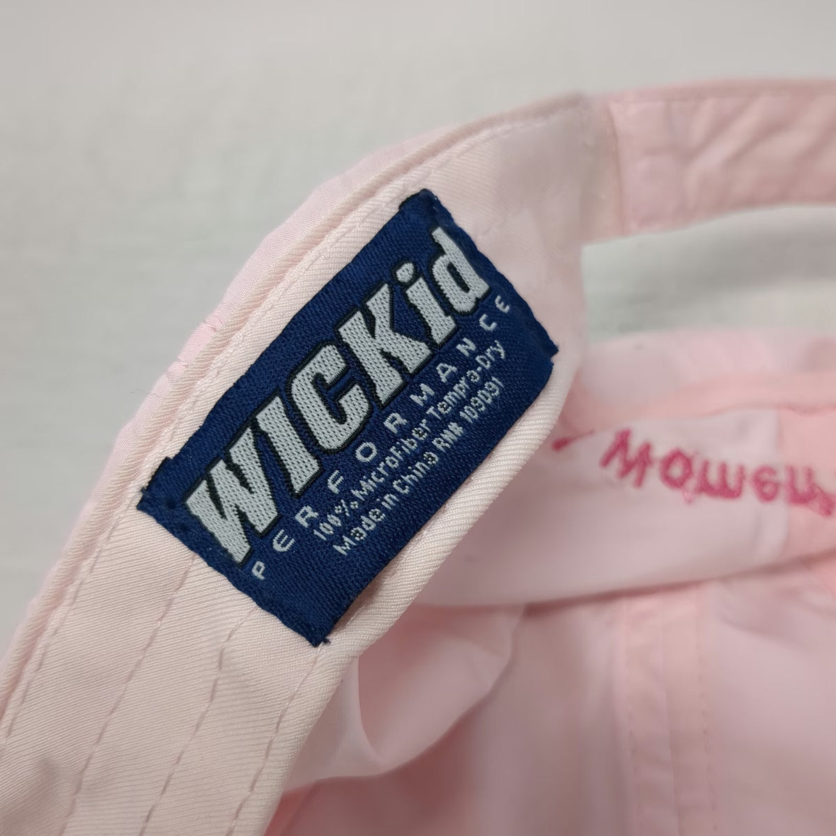 WicKid Baseball Cap Pink One Size Performance Breast Cancer Ribbon Triathlon Hat