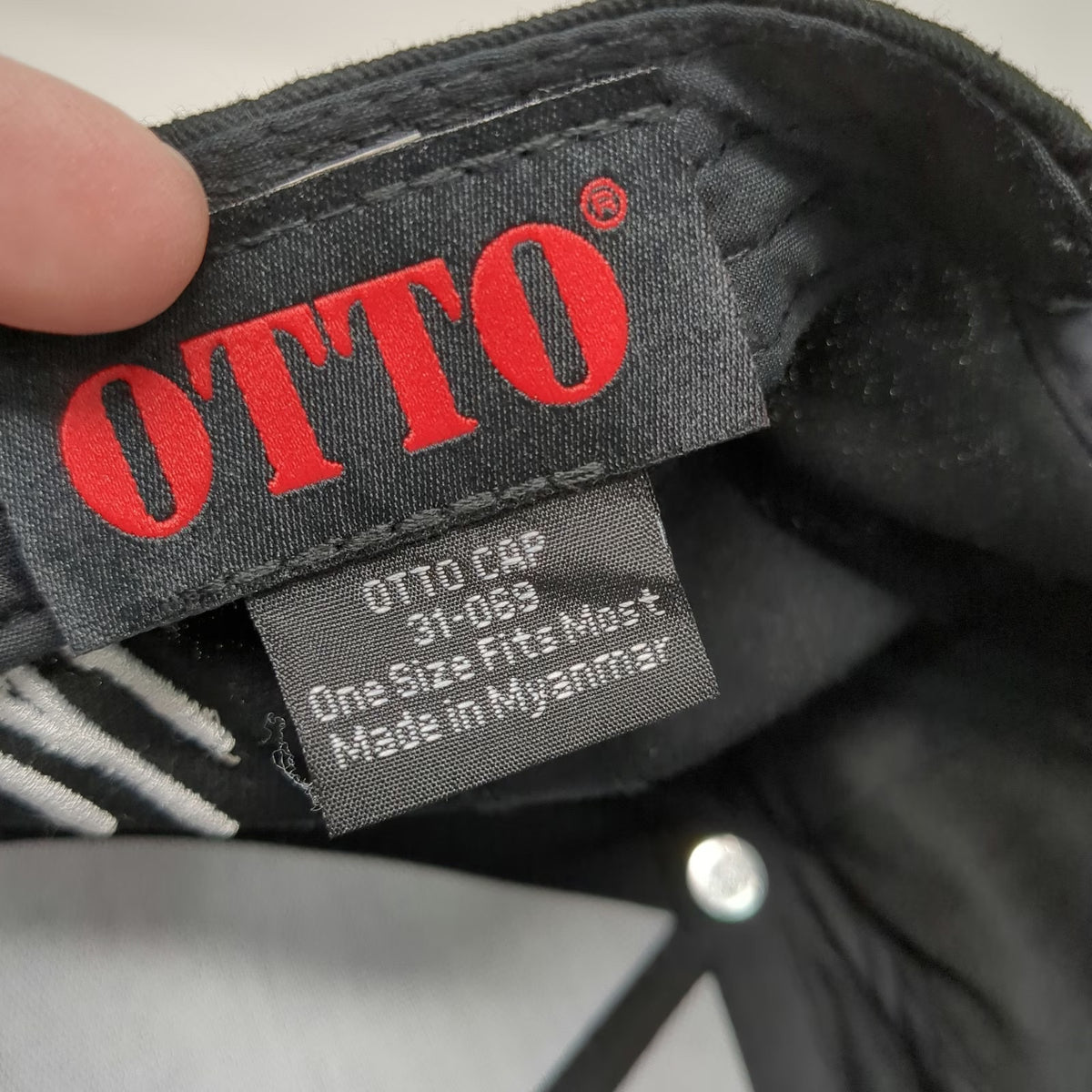 OTTO 5 Panel Black One Size Culture The Wellness Collective Snapback Hat Flat