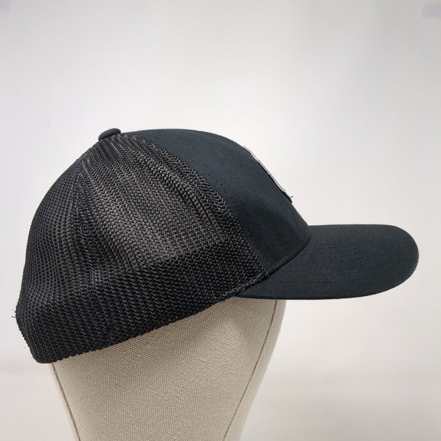 Windfall Classic Snapback Trucker Hat Black OSFA Mesh Back Flexfit