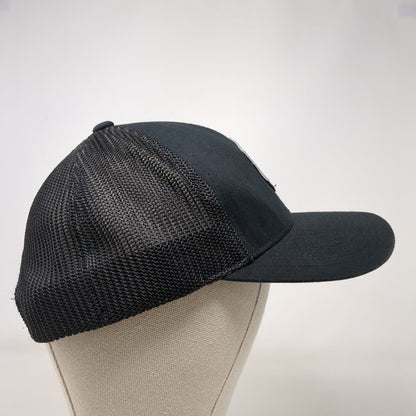 Windfall Classic Snapback Trucker Hat Black OSFA Mesh Back Flexfit