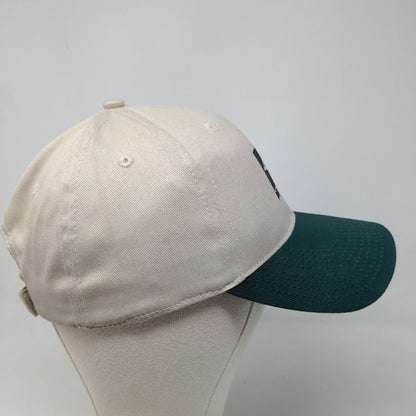 Kellermeyer Men's Strapback Hat Tan Green Adjustable Embroidered Logo