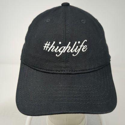 chokoLids Baseball Cap Black One Size Embroidered Highlife Hashtag Slideback Hat