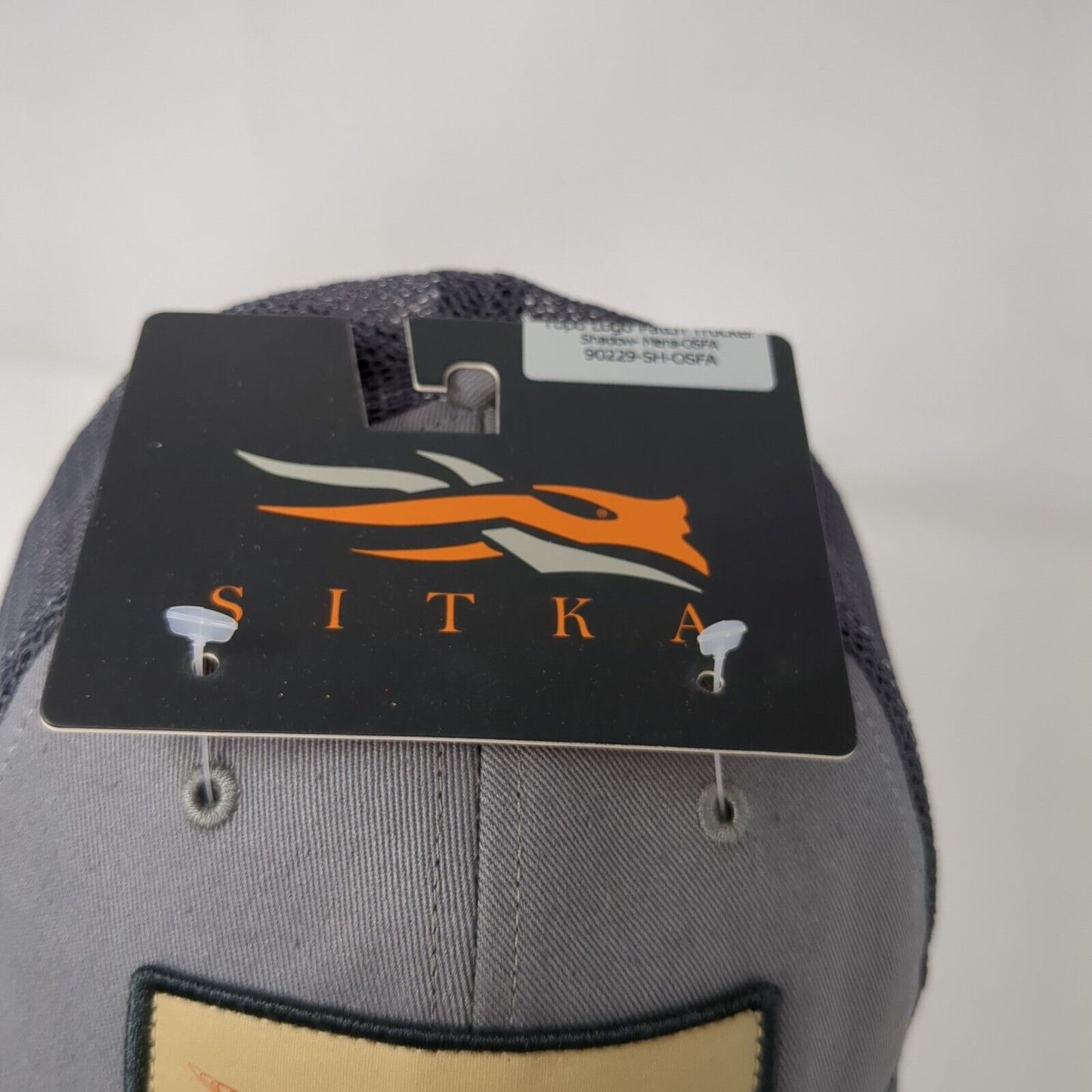 Sitka Gear Topo Logo Patch Trucker Hat Gray OSFA Mesh Back W/Tags