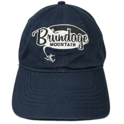 Ouray Brundage Mountain Ski Resort Hat Blue Baseball Cap One Size Strapback