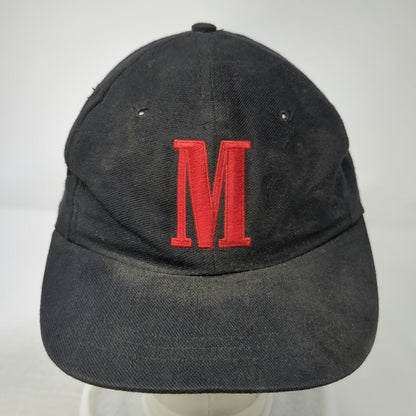 Vanguard Baseball Cap Black One Size Red Marlboro Embroidered Slideback Logo hat