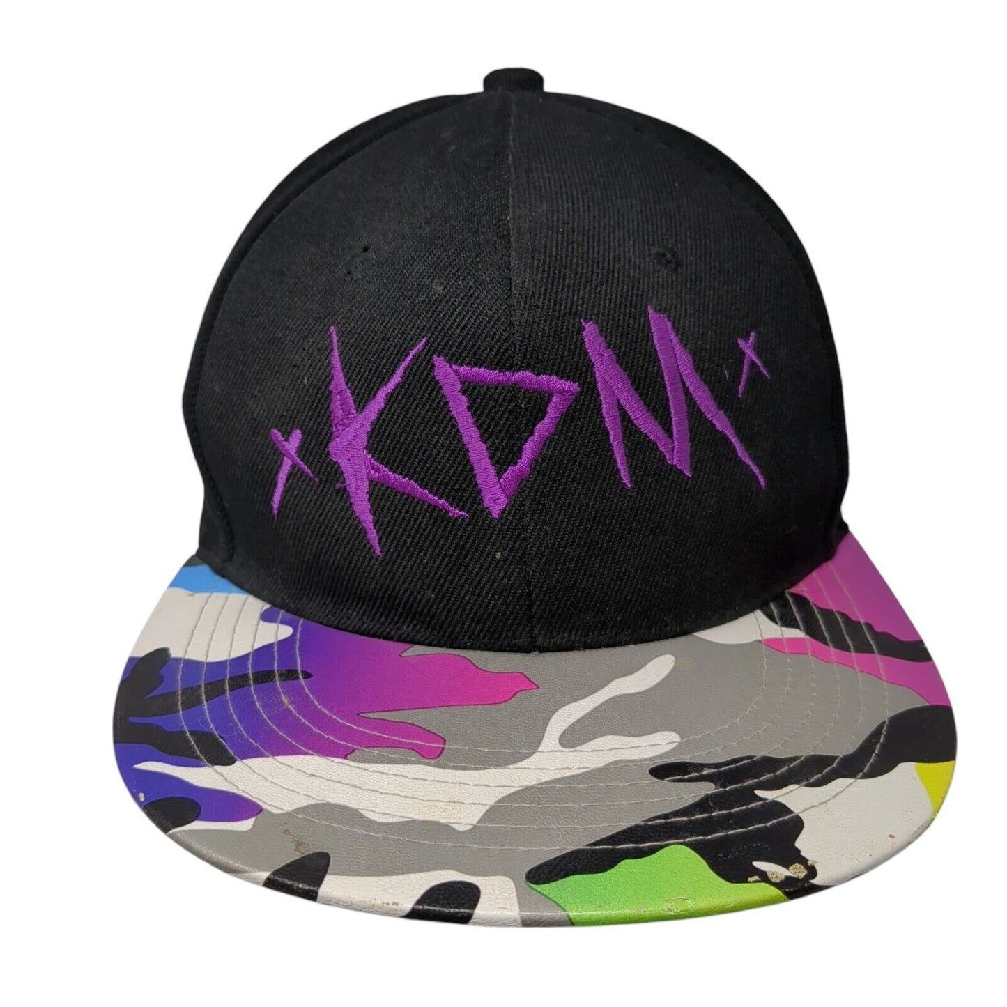 KDM Snapback Hat Camouflage One Size Adjustable Embroidered AF Academy Fits