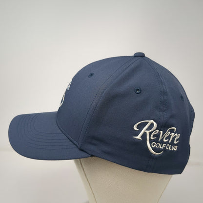 Swannies Golf Snapback Hat Blue OSFM Revere Club Floral Swan Logo Performance