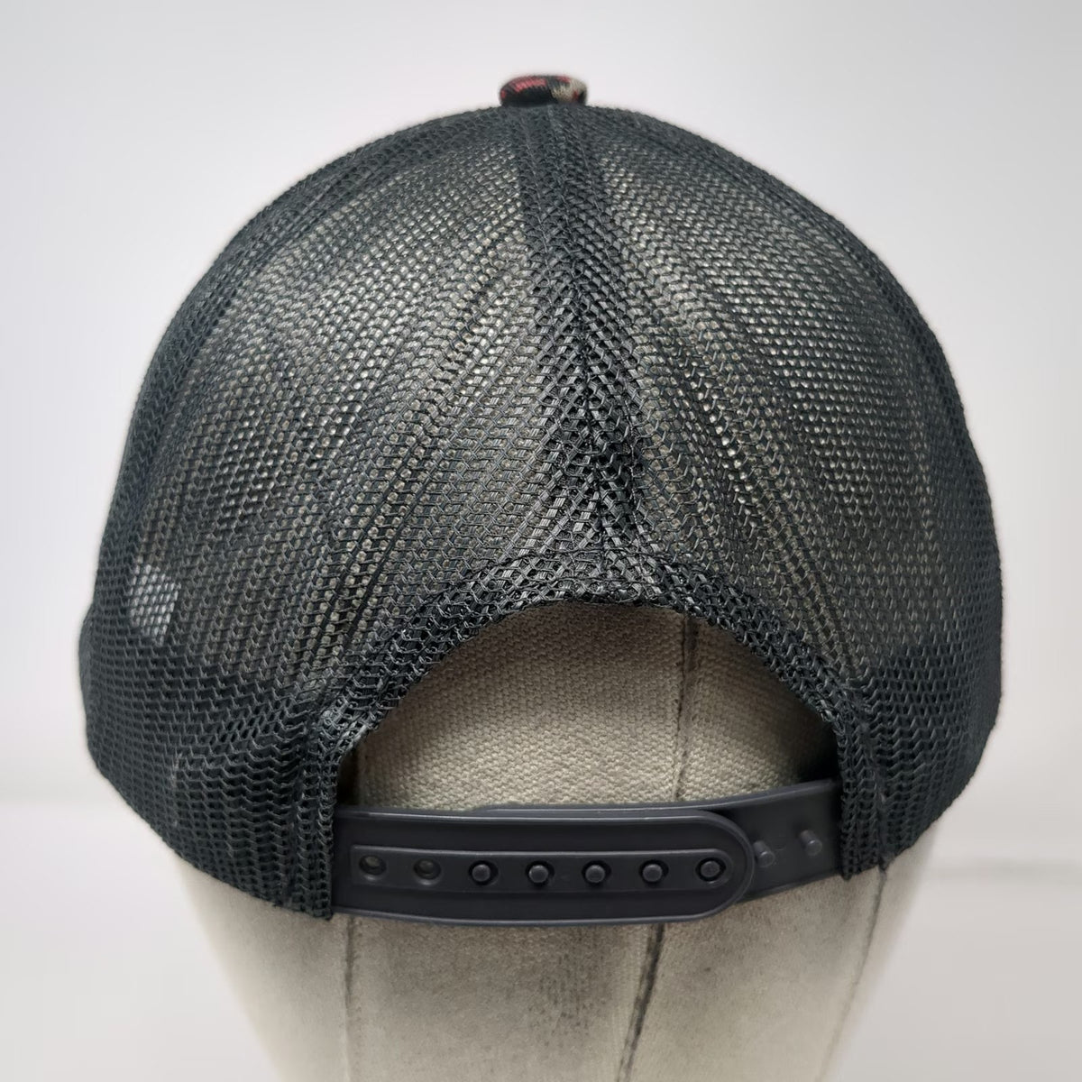 Port Authority Trucker Hat Gray One Size Digital Camo Red Cross Mesh Snapback