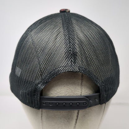 Port Authority Trucker Hat Gray One Size Digital Camo Red Cross Mesh Snapback