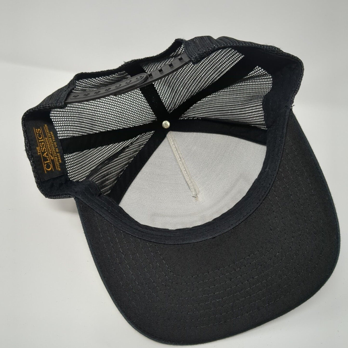 GMBM Snapback Mesh Back Trucker Hat Black One Size The Classics Yupoong