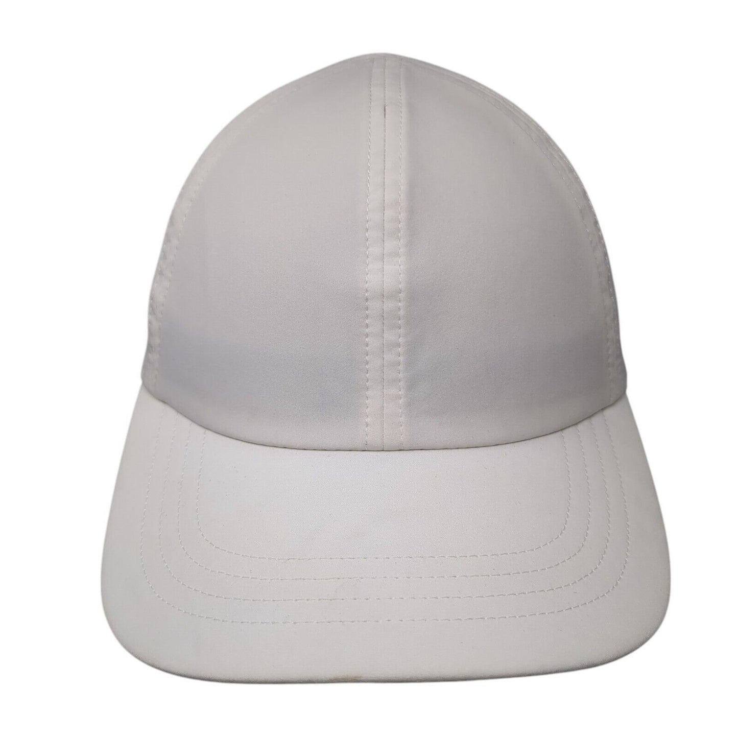 Unbranded Strapback Hat White One Size Adjustable Breathable 6 Panel Blank