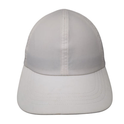 Unbranded Strapback Hat White One Size Adjustable Breathable 6 Panel Blank