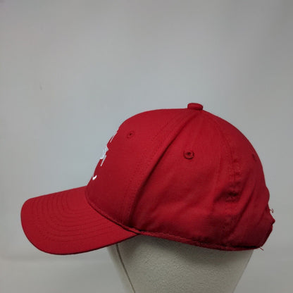 GC Strapback Hat Red Youth Embroidered Adjustable Outdoor Cap