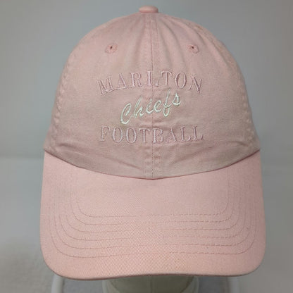 Port Authority Baseball Cap Pink One Size Marlton Chiefs Football Slideback Hat